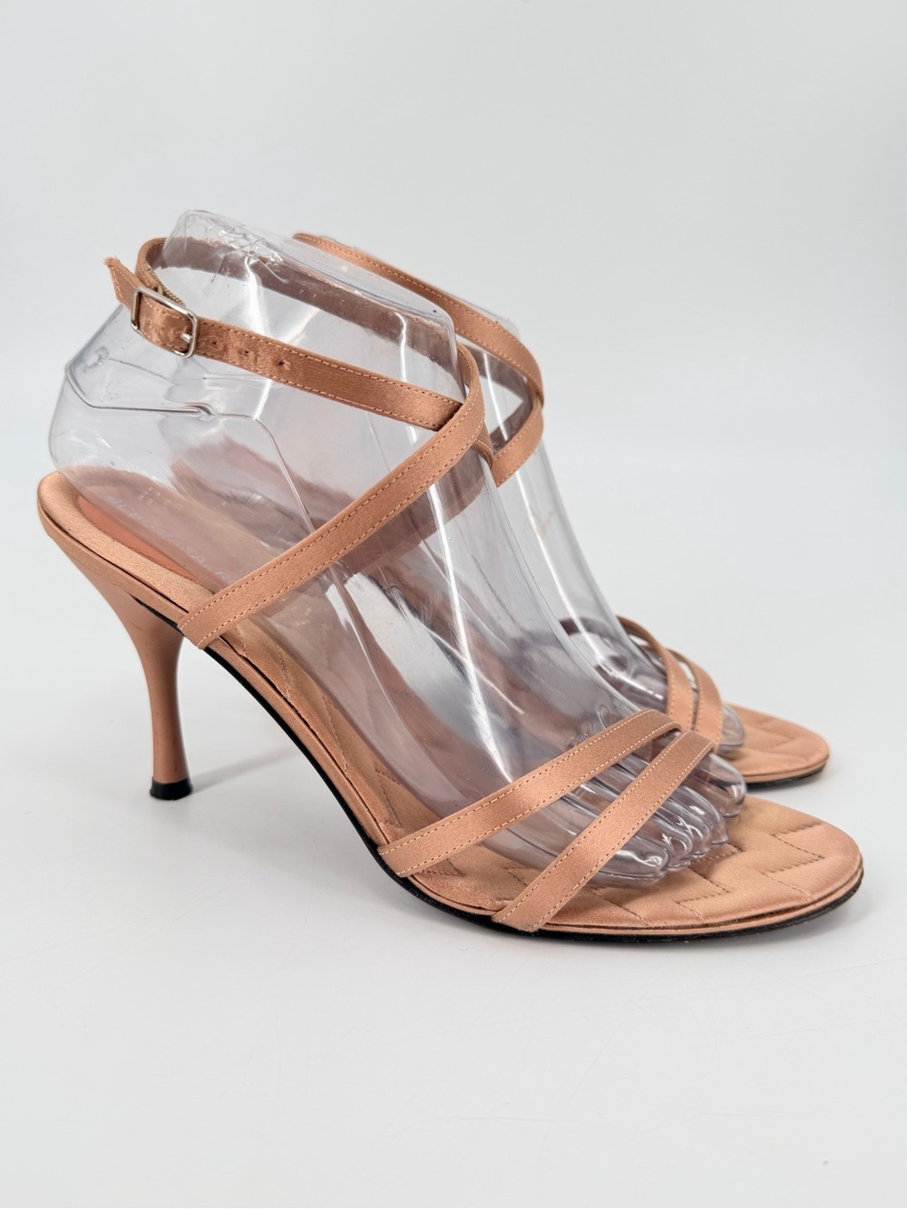 Vintage Y2K BCBG Strappy Sandals Heels 7.5 FLAWS
